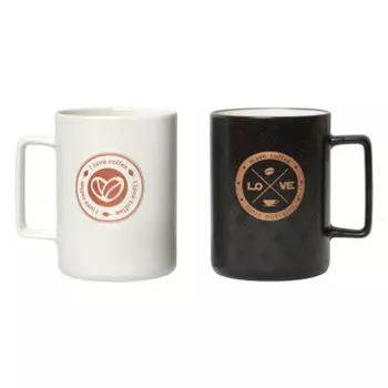 кружка I love coffee 370мл фарфор микс цвета