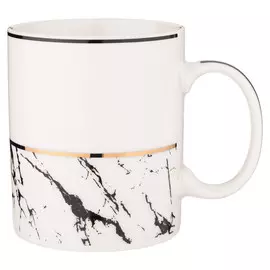 кружка LEFARD 350мл фарфор белый мрамор