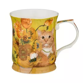 кружка LEFARD Арт-котэ 420мл фарфор подсолнухи