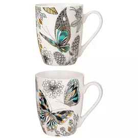 кружка LEFARD Бабочки 350мл фарфор микс дизайна