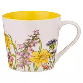 кружка LEFARD Цветы желтая 400мл фарфор