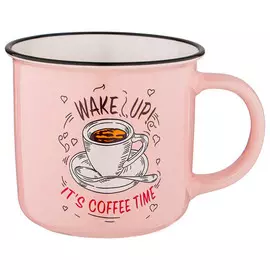 кружка LEFARD Кофемания 355мл фарфор розовая