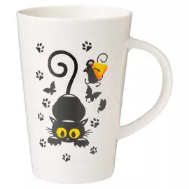 кружка LEFARD Котомания 450мл фарфор белая