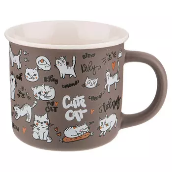 кружка LEFARD Котомания Cute cat 400мл фарфор
