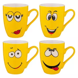 кружка LEFARD Смайл 340мл фарфор микс дизайна