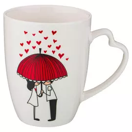 кружка LEFARD Влюбленные под зонтом 340мл фарфор