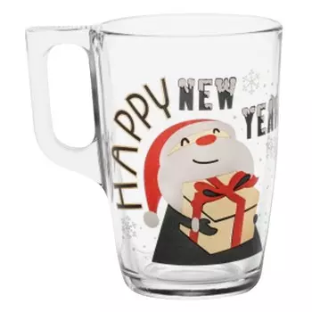 кружка LUMINARC Нуэво Новогодний Декор 320мл стекло микс дизайна