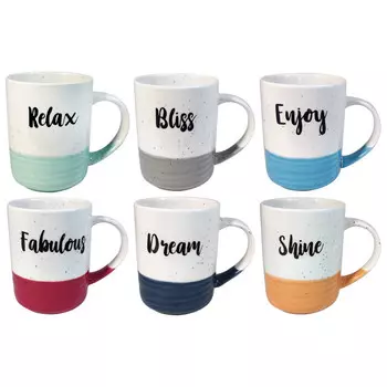 кружка MOST Надпись 400мл фарфор микс дизайна