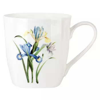 кружка NOUVELLE HOME Floristry 360мл костяной фарфор голубые цветы