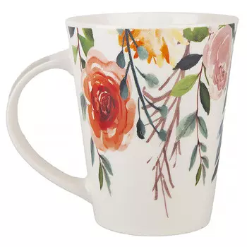 кружка NOUVELLE HOME Floristry Розовые цвета 370мл фарфор