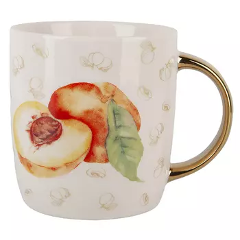кружка NOUVELLE HOME Фрукты персик 350мл фарфор
