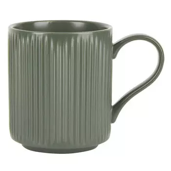 кружка NOUVELLE HOME Scandi Green Olive 380мл фарфор