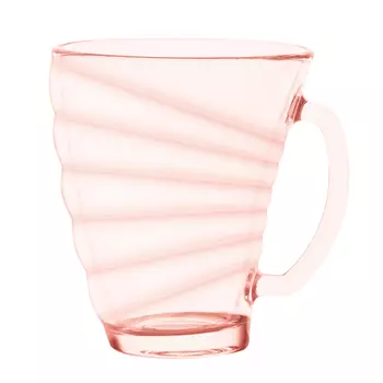 кружка OSZ Шейп Абоданс розовая 320мл стекло