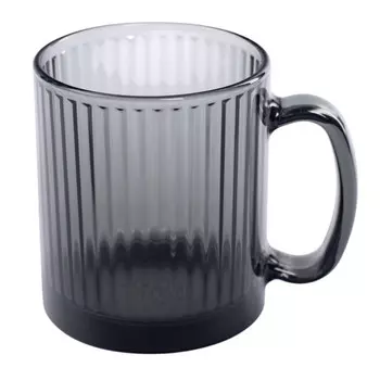 кружка OSZ Вертикаль 320мл стекло графит