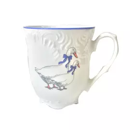 кружка Рококо Гуси, 300 мл, фарфор