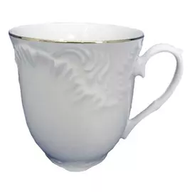 кружка Рококо Золотая отводка, 300 мл, фарфор