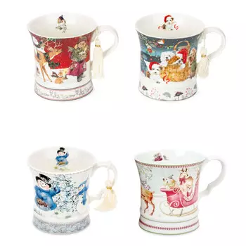 кружка SIJ Модерн 275мл фарфор микс дизайна