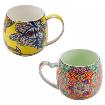 кружка SIJ Восточные мотивы 360мл фарфор микс дизайна