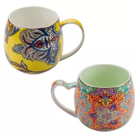 кружка SIJ Восточные мотивы 360мл фарфор микс дизайна