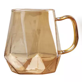 кружка TALLER 300мл бороликатное стекло янтарная