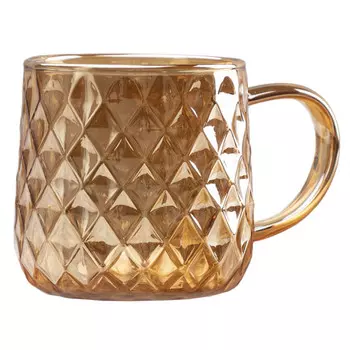 кружка TALLER 350мл бороликатное стекло янтарная