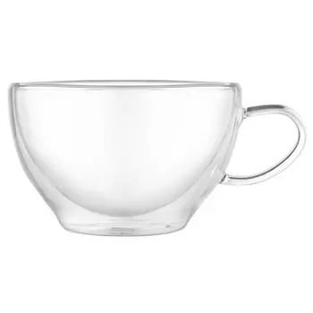 кружка WALMER Latte 370мл двойная стенка термостекло