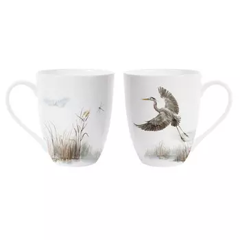 кружка ZAPEL Ardea Cinerea birds 380мл фарфор