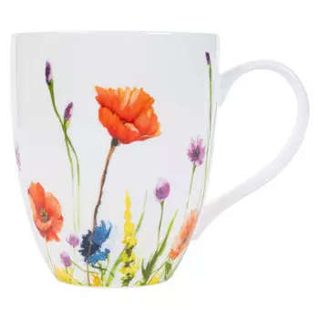 кружка ZAPEL Fleurs des champs flowers 380мл фарфор