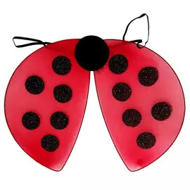 крылья маскарадные Божья коровка 39,5х30см красный