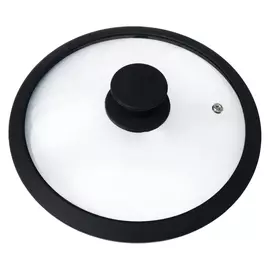 крышка MALLONY, 26 см, стекло, силиконовый ободок, паровыпуск