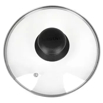 крышка REGENT INOX 16см с пароотводом стекло, нерж.сталь, пластик