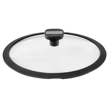 крышка WALMER Supreme, 24 см, стекло силикон.ободок, пароотвод