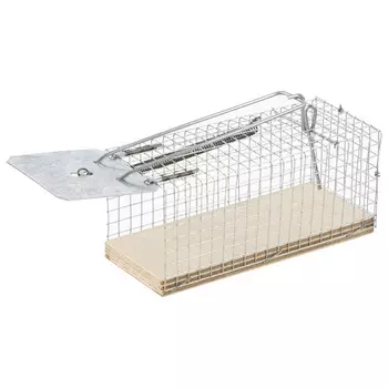 мышеловка-клетка РЫЖИЙ КОТ 27х9,5x13см фанера