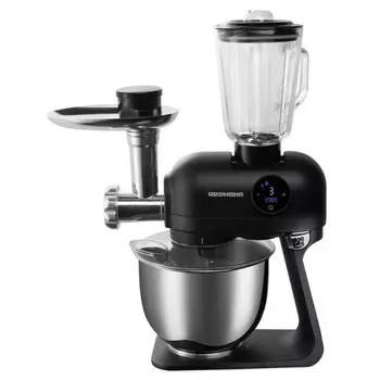 кухонная машина REDMOND RKM-4021 1500Вт 8 насадок чаша 5л черный
