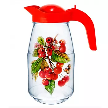 кувшин 1,5л стекло, пластик в ассортименте