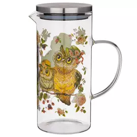 кувшин AGNESS Совушки 1,4л стекло