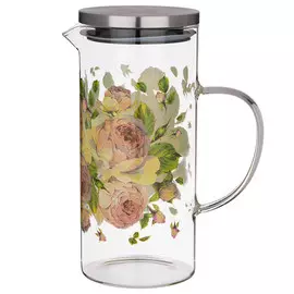 кувшин AGNESS Винтажные пионы 1,4л стекло