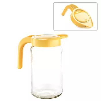 кувшин БЕРОССИ Бочонок 1,5л с крышкой стекло,пластик