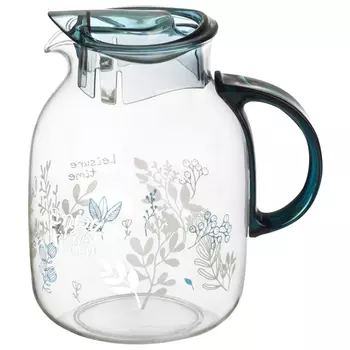 кувшин MALLONY La Caffetteria 2л с крышкой боросиликатное стекло, пластик