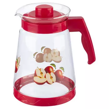 кувшин MALLONY Pentola 2,5л с крышкой жаропрочное стекло, пластик