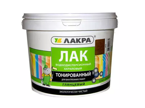 лак акриловый ЛАКРА 2,5кг сосна, арт.ЛТ-сосна2,5