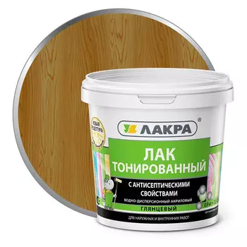 лак акриловый ЛАКРА дуб 0,9кг, арт.0007564