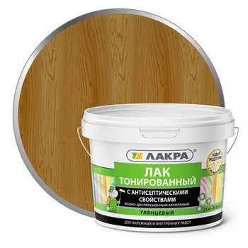 лак акриловый ЛАКРА дуб 2,5кг, арт.0007565
