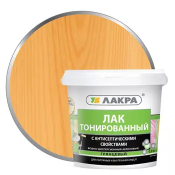 лак акриловый ЛАКРА орегон 0,9кг, арт.0007568