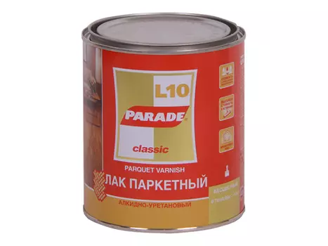 лак алкидно-уретановый PARADE L10 п/матовый 0,75л, арт.ЛПарL10П/мат0,75