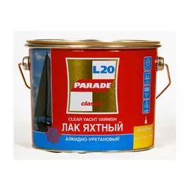 лак алкидно-уретановый PARADE L20 яхтный 0,75л матовый, арт.L20М750