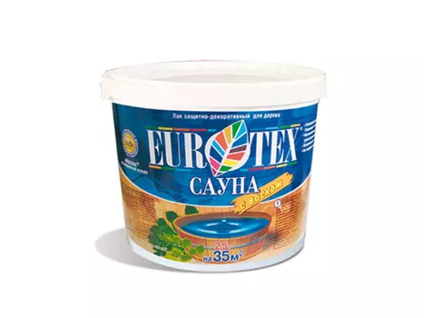 лак для сауны EUROTEX 0,9кг, арт.80198