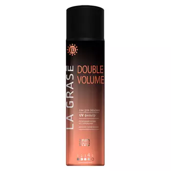 лак для волос LA GRASE Double Volume сверхсильная фиксация 75мл