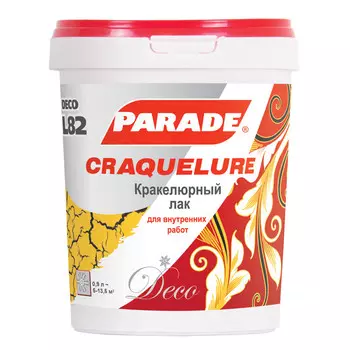 лак кракелюрный PARADE Deco craquelure 0,9л, арт.0005766