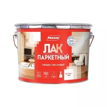 лак паркетный алкидно-уретановый Parade, полуматовый, 10 л